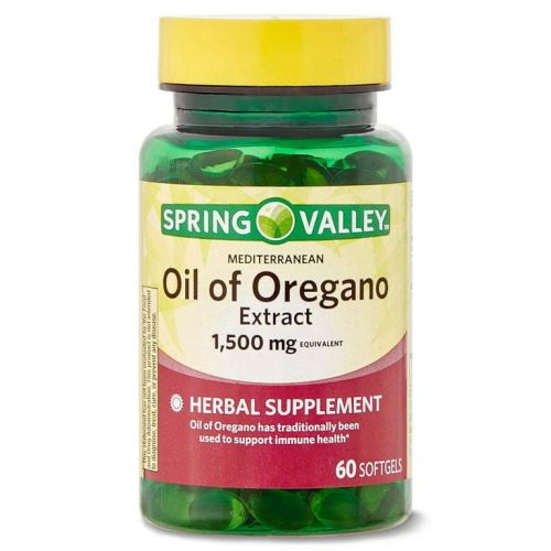 Spring Valley Mediterranean Oil of Oregano Extract Herbal Supplement Softgels, 1,500 mg, 60 Count Spring Valley Mediterranean Oil of Oregano Extract Herbal Supplement Softgels, 1,500 mg, 60 Count