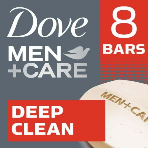 Dove Men+Care Men's Bar Soap Deep Clean, 3.75 oz, 8 Bars Dove Men+Care Men's Bar Soap Deep Clean, 3.75 oz, 8 Bars