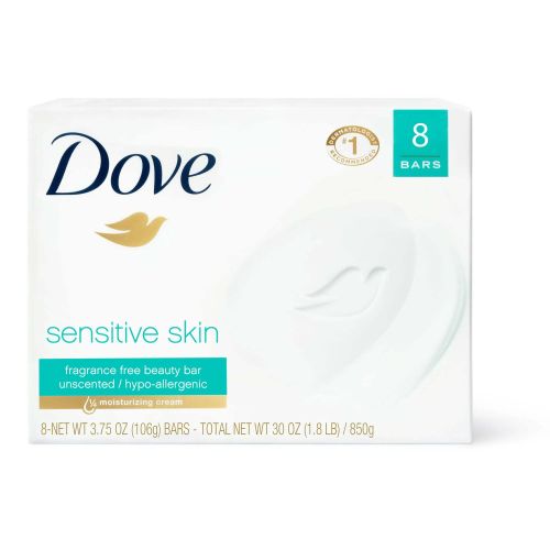 Dove Moisturizing Beauty Bar Sensitive Skin, 3.75 oz, 8 Bars Dove Moisturizing Beauty Bar Sensitive Skin, 3.75 oz, 8 Bars