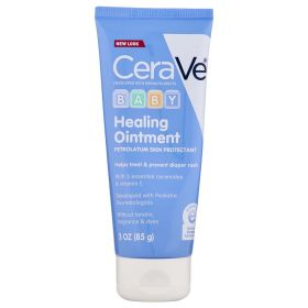 CeraVe Healing Ointment for Baby, Diaper Rash Cream, Lanolin & Fragrance Free 3 oz