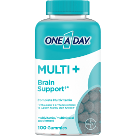 One A Day MULTI+ Brain Support Gummy Multivitamin;  100 Count